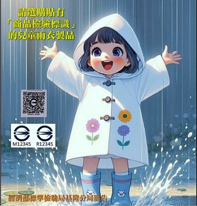 雨中行走要有型! 正確挑選兒童雨衣更安心,標檢局報您知.jpg 雨中行走要有型! 正確挑選兒童雨衣更安心,標檢局報您知.jpg